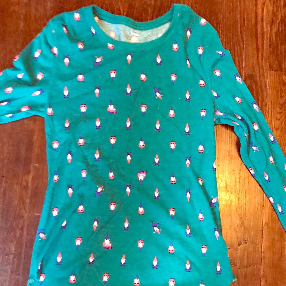 Waffle knit gnome shirt size Large tall LT